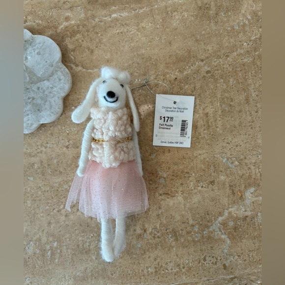 Felt Poodle Ornament 🎄 - Picture 2 of 2